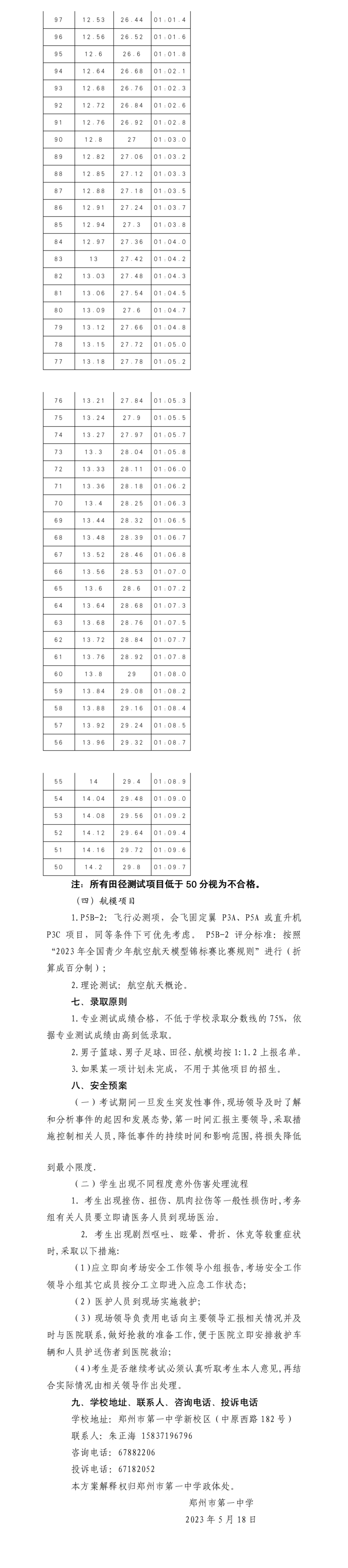 郑州市第一中学体育后备生招生方案（官方）(1)_02